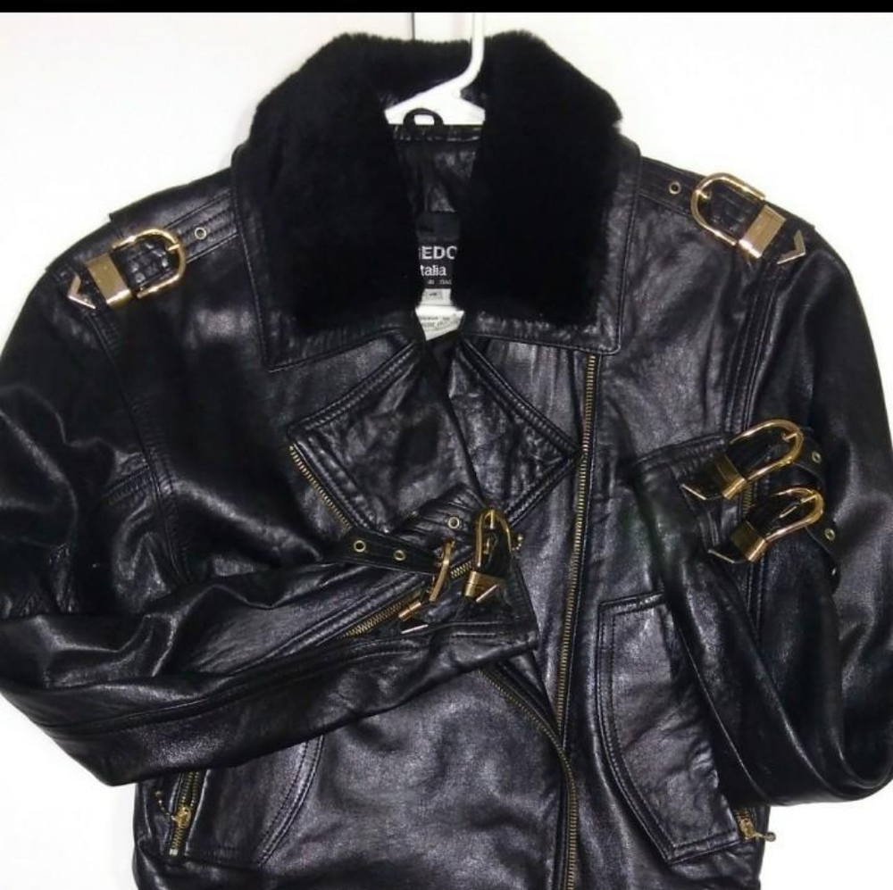 Black Motto Leather Jacket